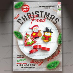 Download Christmas Food PSD Template 1