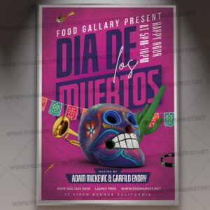 Download Dia De Los Muertos PSD Template 1