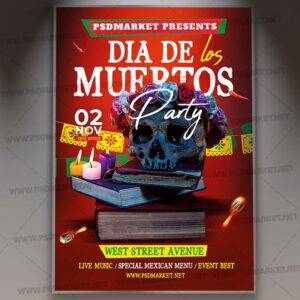 Download Dia De Muertos PSD Template 1
