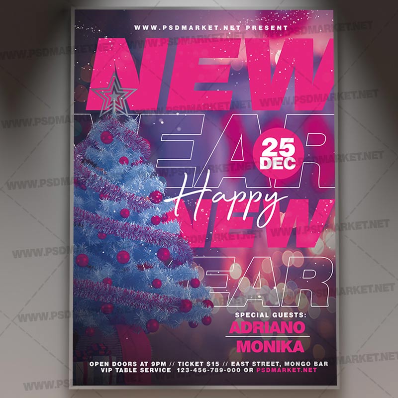 Download Happy New Year PSD Template 1