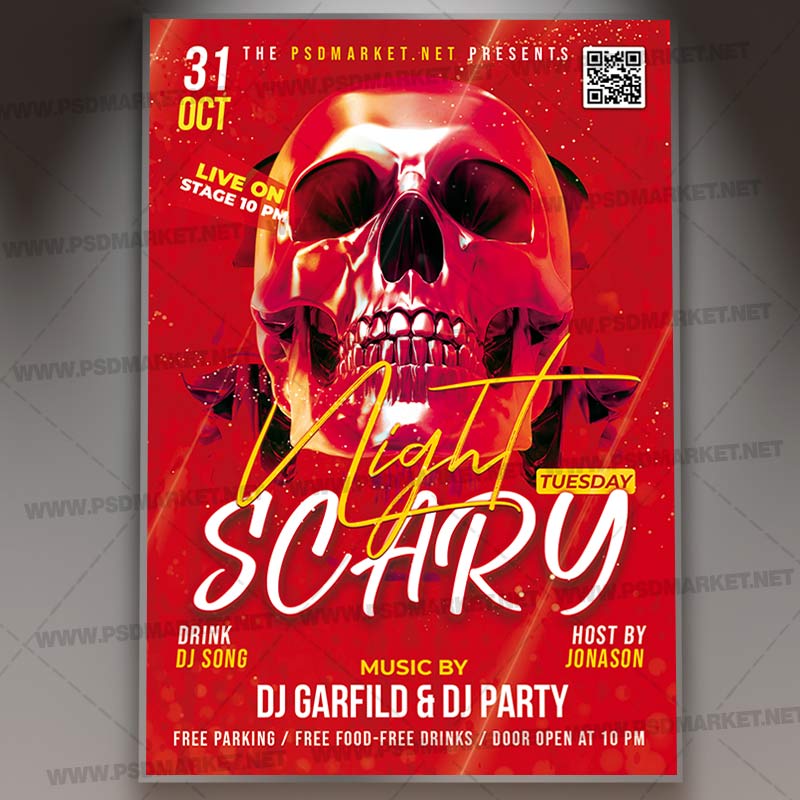 Download Night Scary PSD Template 1