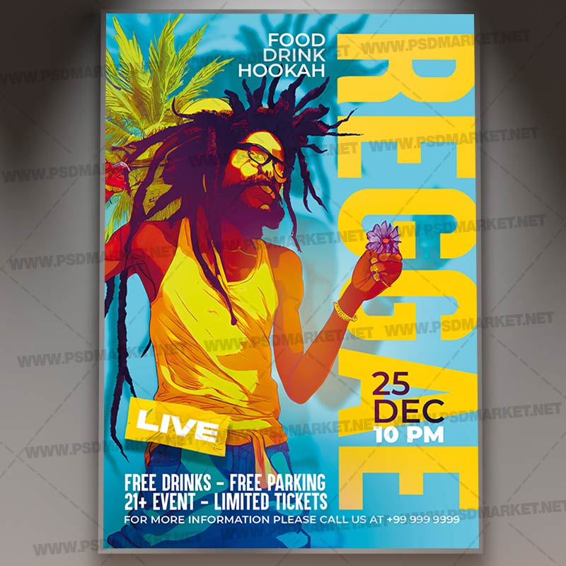 Download Reggae Party PSD Template 1