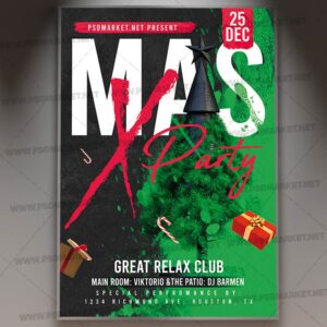 Download X Mas Party PSD Template 1