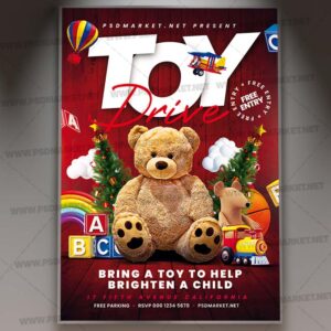 Download Christmas Toy Drive PSD Template 1