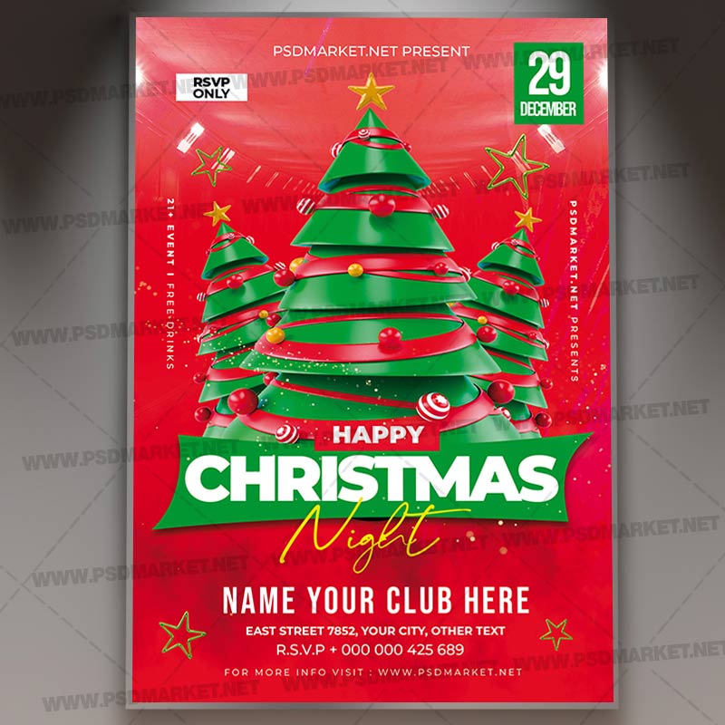 Download Happy Christmas PSD Template 1