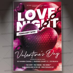 Download Love Night Card Printable Template 1