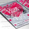 Download Love Party Night Card Printable Template 2