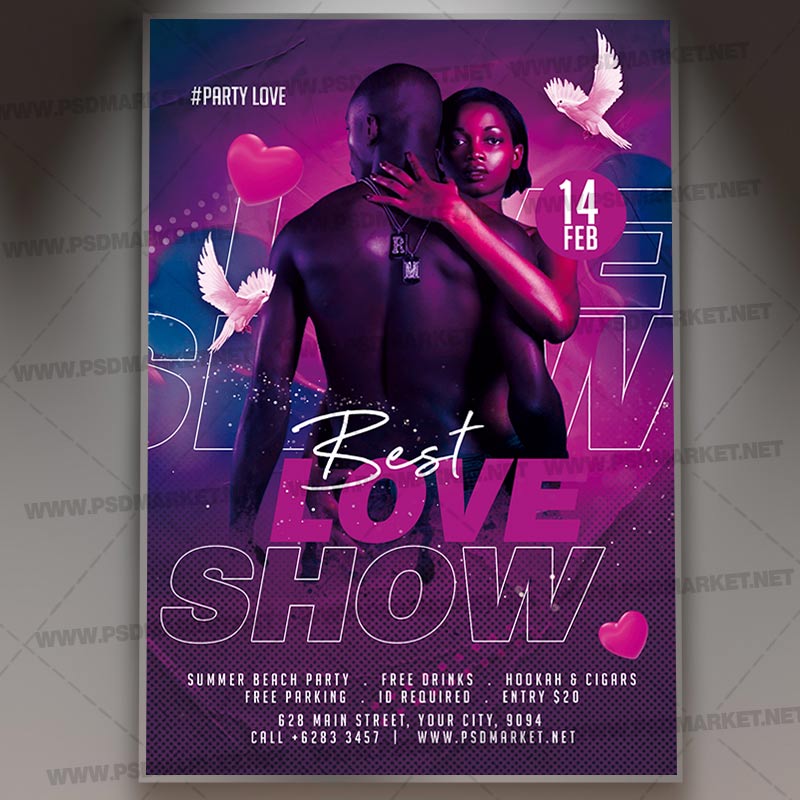 Download Love Show Card Printable Template 1