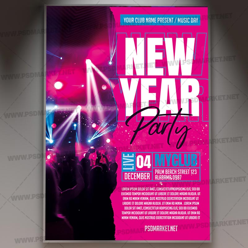 Download New Year Event PSD Template 1