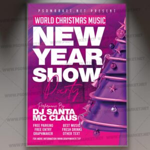 Download New Year Show PSD Template 1