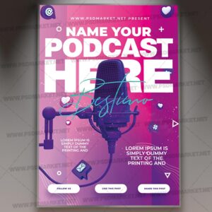 Download Podcast Card Printable Template 1