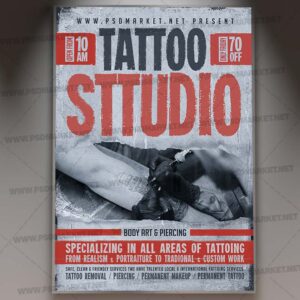 Download Tattoo Studio PSD Template 1