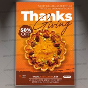 Download Thanksgiving PSD Template 1
