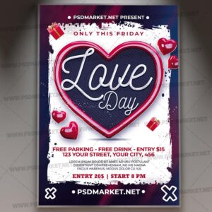 Download Valentines Card Printable Template 1