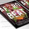 Download Afro Beat Party Card Printable Template 2