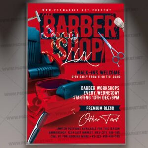Download Barber Shop Card Printable Template 1