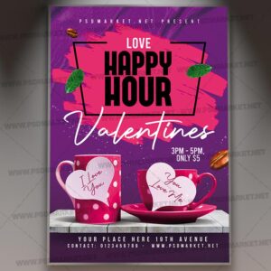 Download Happy Hour Love Card Printable Template 1