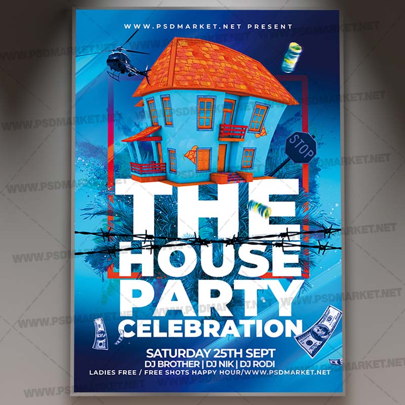 Download House Night Card Printable Template 1