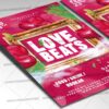 Download Love Beats Card Printable Template 2