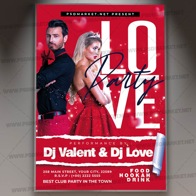 Download Love Event Night Card Printable Template 1