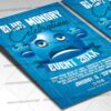 Download Blue Monday Card Printable Template 2