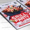 Download Grill Party Card Printable Template 2