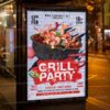 Download Grill Party Card Printable Template 3