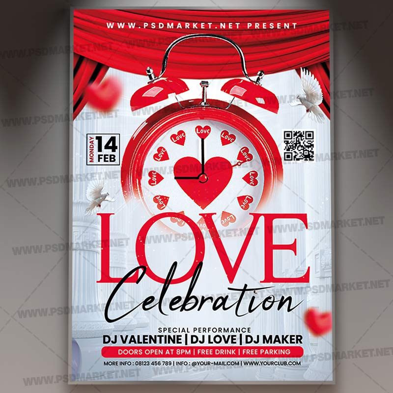 Download Love Celebration Card Printable Template 1