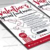 Download Valentines Day Menu Card Printable Template 2