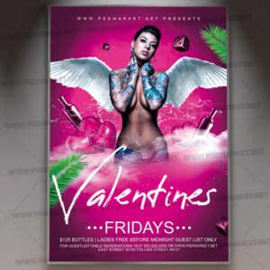 Download Valentines Friday Card Printable Template 1