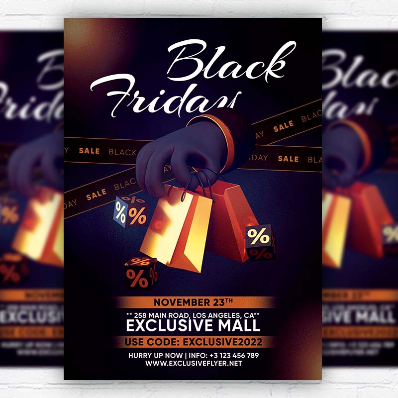 Black Friday 2022 - Flyer PSD Template | ExclusiveFlyer