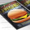 Download Burger Food Card Printable Template 2