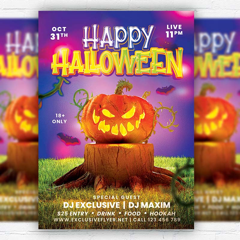 Halloween Flash Sale - Flyer PSD Template | ExclusiveFlyer