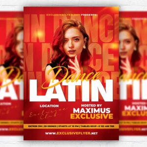 Latin Dance - Flyer PSD Template | ExclusiveFlyer