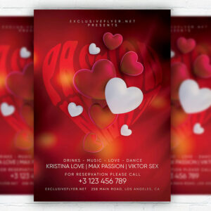 Passion Night - Flyer PSD Template | ExclusiveFlyer