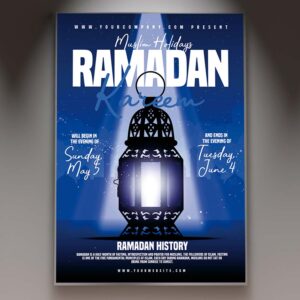 Download Ramadan Kareem Card Printable Template 1