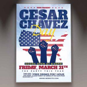 Download Cesar Chavez Day Card Printable Template 1