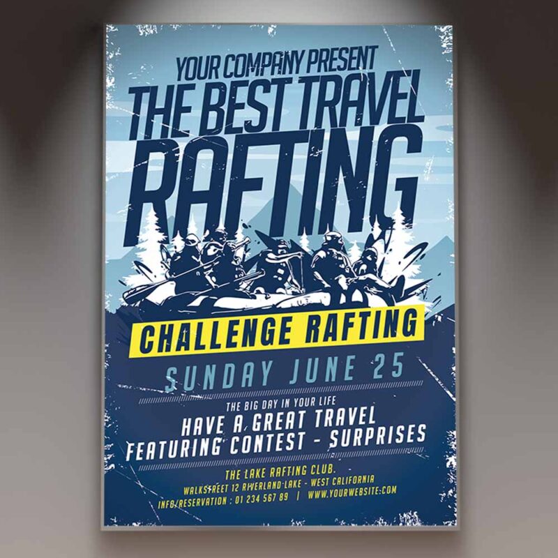 Download Rafting Challenge Card Printable Template 1