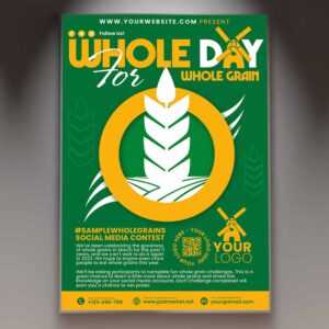 Download Whole Day For Whole Grain Card Printable Template 1