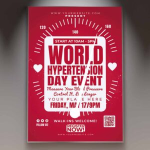 Download World Hypertension Day Card Printable Template 1