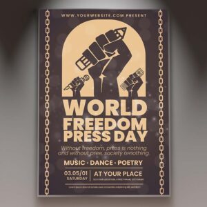 Download World Press Freedom Day Card Printable Template 1